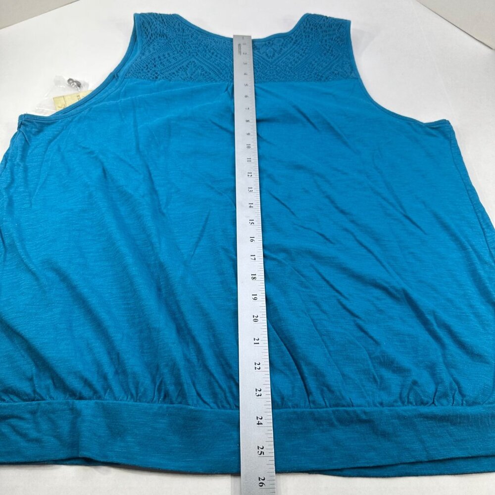 Sonoma Life + Style Women's Size 2X Top Tank Blue New With Tags - Picture 13 of 14